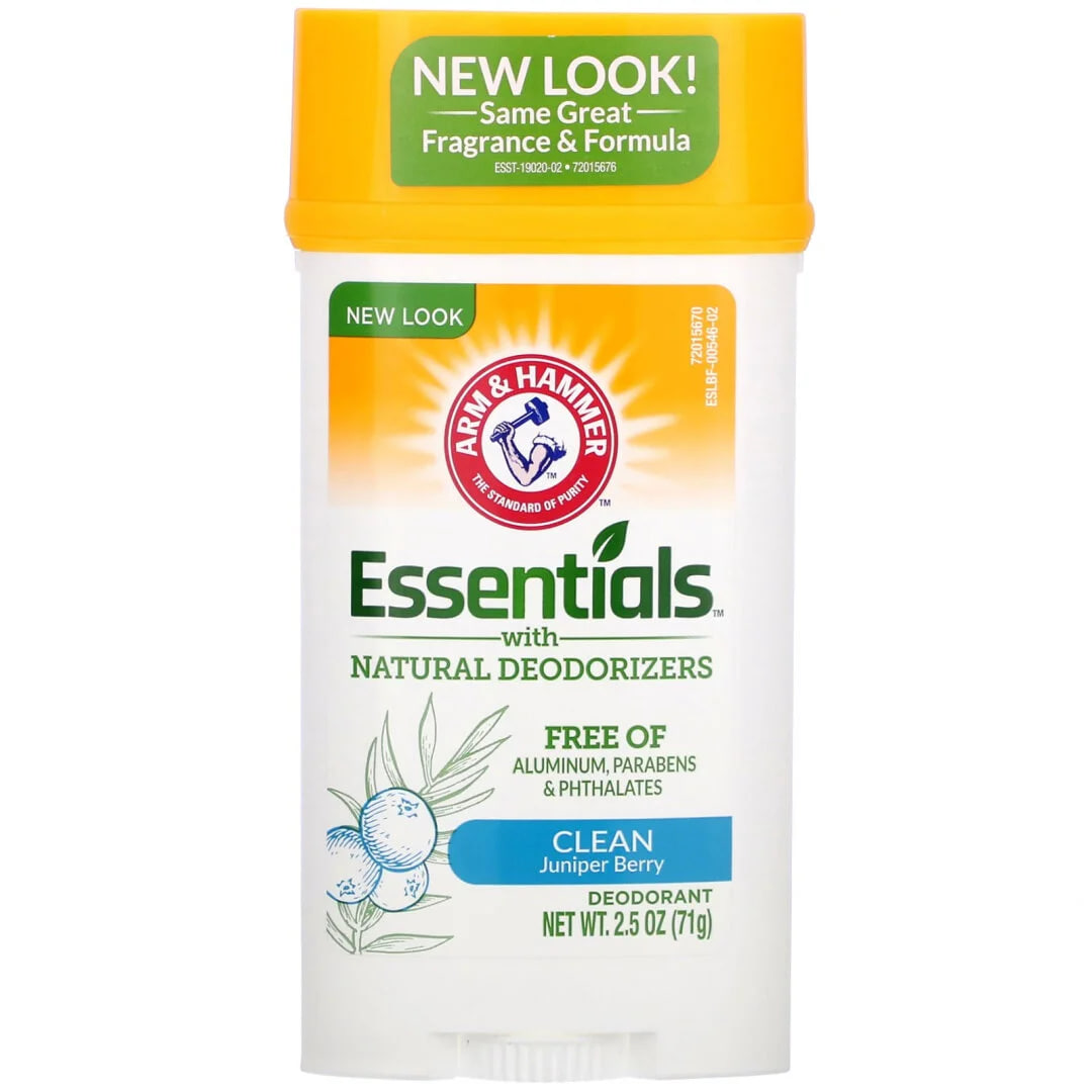 Arm & Hammer Essentials with Natural Deodorizers Clean Juniper Berry 71ml - Натуральний дезодорант